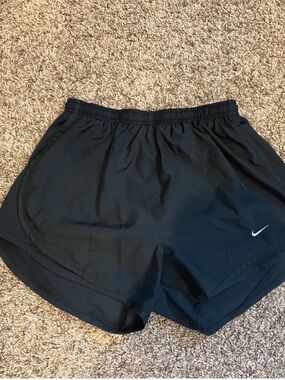 Nike Women’s Black Athletic Running Shorts with Swoosh